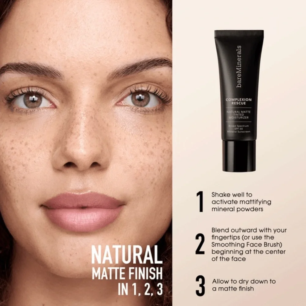 bareMinerals Complexion Rescue Natural Matte Tinted Moisturizer 7.5 Dune NEW